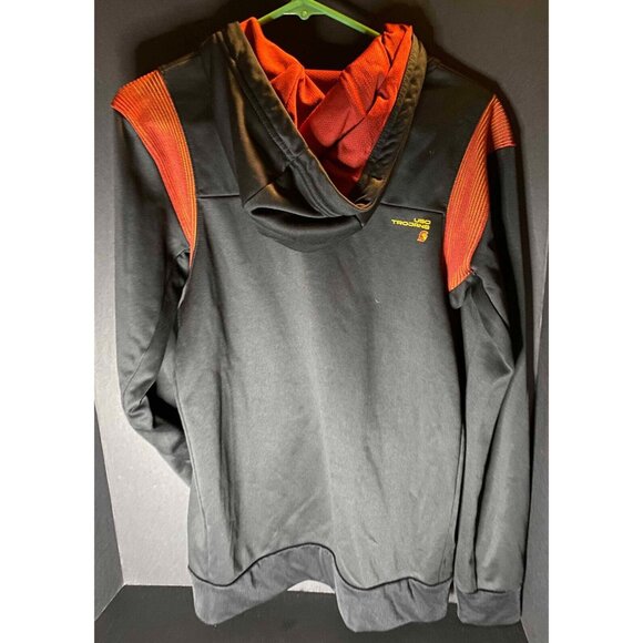 Nike USC Trojans Black Red Mens S Tech Full Zip Hoodie Dri Fit Therma - Picture 3 of 8